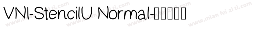 VNI-StencilU Normal字体转换